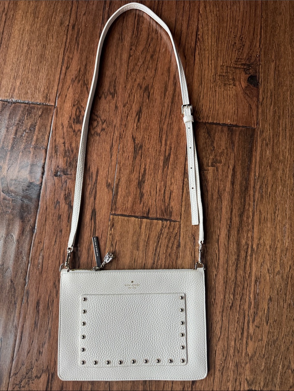 NEW! kate spade Pebbled Leather Studded Crossbody